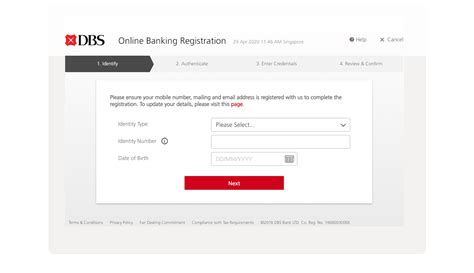 dbs temporary user id|Apply for digibank online .